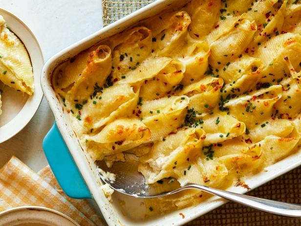 Фаршированные ракушки с курицей «Альфредо» - «Все рецепты»