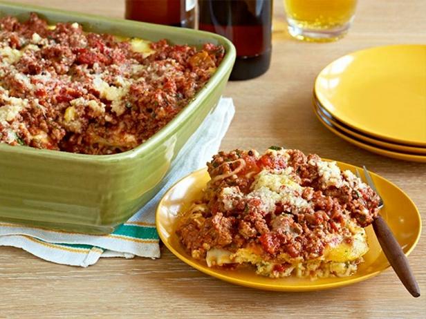 Лазанья с мясным соусом и творогом - «Все рецепты»